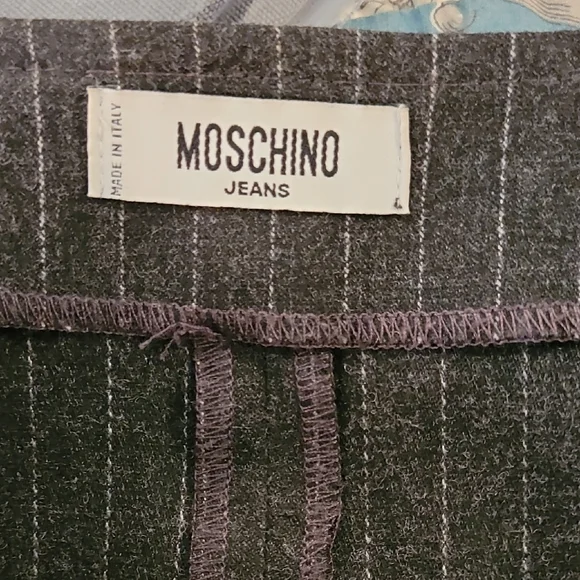 Moschino Gray Pencil Skirt Knee-Length Workwear
